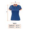69971 - Playera polo performance para mujer, azul, M, Truper