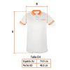 69973 - Playera polo performance para hombre, blanca, CH, Truper