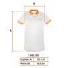 69977 - Playera polo performance para hombre, blanca, EEG, Truper