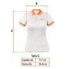 69980 - Playera polo performance para mujer, blanca, G, Truper