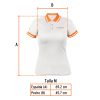 69979 - Playera polo performance para mujer, blanca, M, Truper