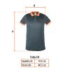 61081 - Playera polo performance para hombre, gris, CH, Truper