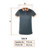 61082 - Playera polo performance para hombre, gris, M, Truper