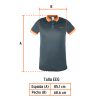 61085 - Playera polo performance para hombre, gris, EEG, Truper