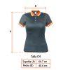 61086 - Playera polo performance para mujer, gris, CH, Truper