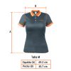 61087 - Playera polo performance para mujer, gris, M, Truper