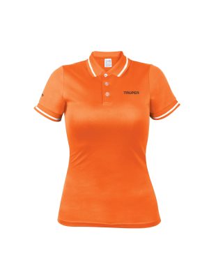 69987 - Playera polo performance para mujer, naranja, M, Truper