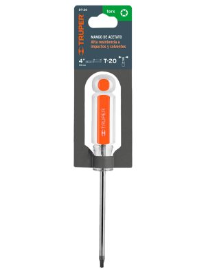 15103 - Desarmador punta Torx T 20 mango de acetato, Truper