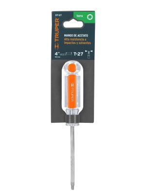 15105 - Desarmador punta Torx T 27 mango de acetato, Truper