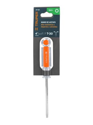 15106 - Desarmador punta Torx T 30 mango de acetato, Truper