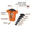 12884 - Doblador hidráulico para tubo, 16 ton, Truper