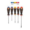 14138 - Juego de 5 desarmadores mango Comfort Grip, Truper