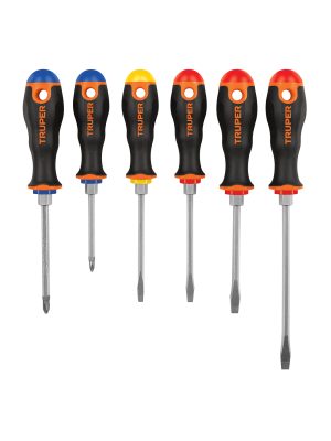 DTJ-6B.jpg 19621 - Juego de 6 desarmadores mango Comfort Grip, Truper