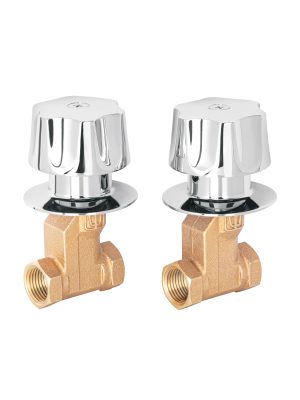 E-052.jpg 49251 - Juego llaves empotrar roscables, maneral metálico, Foset