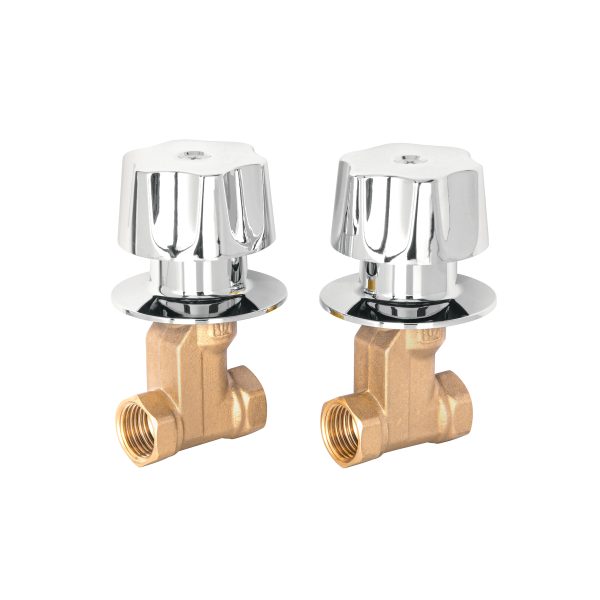 49800 - Juego llaves empotrar roscables, maneral metálico, Basic