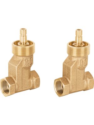 E-052SCE.jpg 49601 - Juego llaves empotrar roscables, 1/4 vuelta, s/maneral,Foset