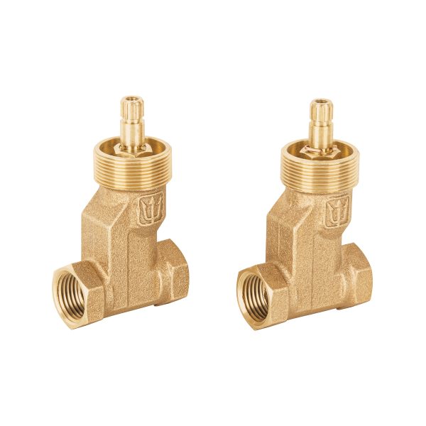 49601 - Juego llaves empotrar roscables, 1/4 vuelta, s/maneral,Foset