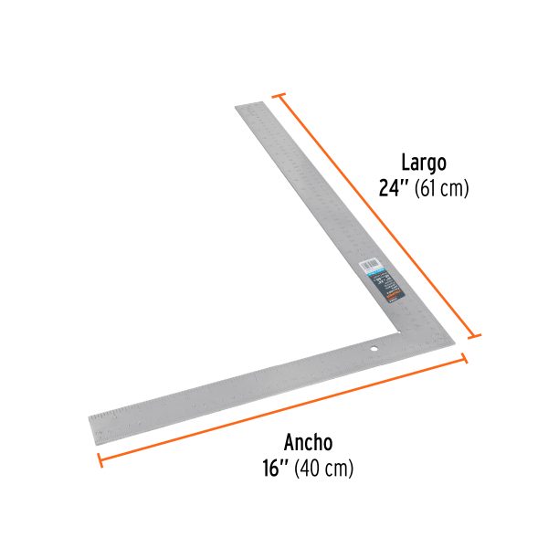 14384 - Escuadra 16'x24' de acero para cantero, Truper