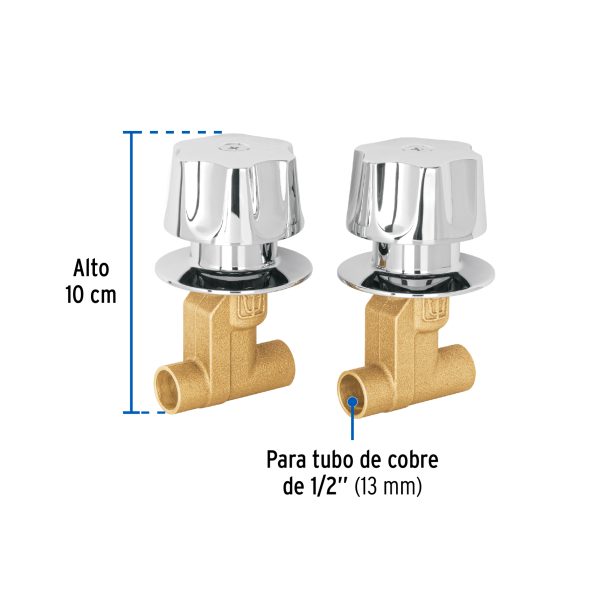 E-652FC2.jpg 49249 - Juego llaves empotrar soldables, maneral metálico, Foset