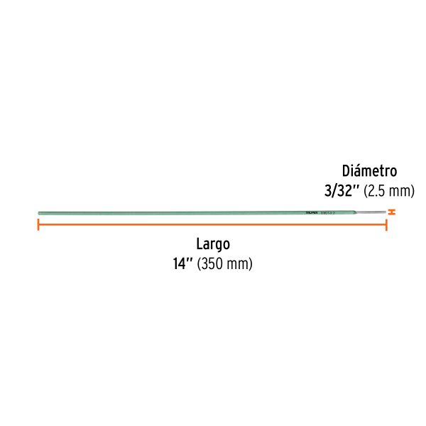 14360 - Bolsa con 1 kg de electrodos 6013 de 3/32', Truper