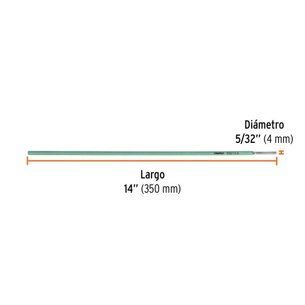 14362 - Bolsa con 1 kg de electrodos 6013 de 5/32', Truper