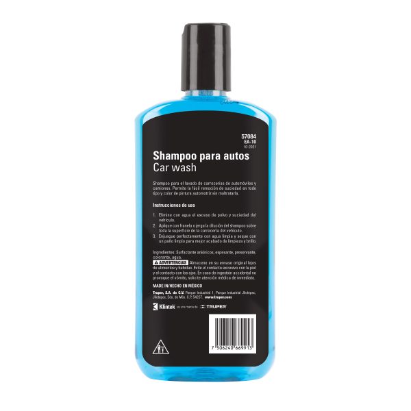 57084 - Shampoo para auto, 473 ml, KLINTEK