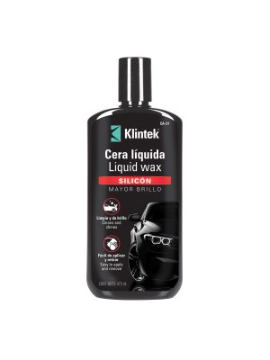 57088 - Cera líquida de silicón para auto, 473 ml, KLINTEK