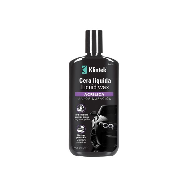 57090 - Cera líquida acrílica para auto, 473 ml, KLINTEK