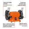 12784 - Esmeril de banco de 5' de 1/4 HP (185 W), Truper