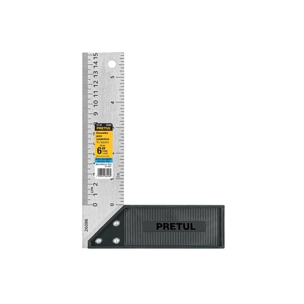 26086 - Escuadra 6' para carpintero, Pretul