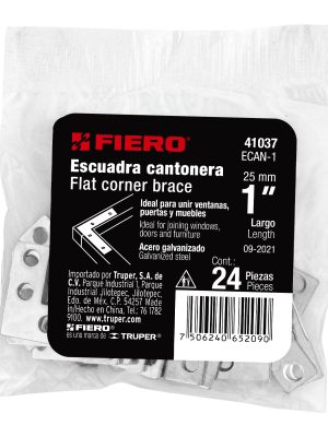 ECAN-1E1.jpg 41037 - Bolsa c/24 escuadras planas cantoneras 1' x 1', Fiero