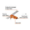 14369 - Escuadra 7' de combinación con punzón para marcar, Truper