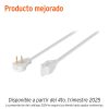 48000 - Extensión eléctrica doméstica 2 m clavija plana, blanca