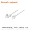 48012 - Extensión eléctrica doméstica 4 m clavija plana, blanca
