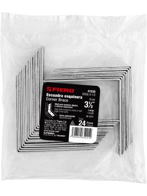 41035 - Bolsa con 24 escuadras esquineras 3-1/2' x 3-1/2', Fiero
