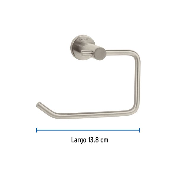 49677 - Portarrollo metálico acabado satín, Foset Element