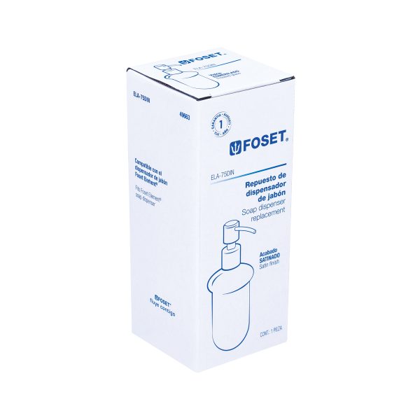 49663 - Dispensador de jabón de repuesto en acabado satín, Element