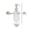 49666 - Dispensador de jabón a pared en acabado satín, Foset Element