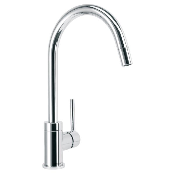 49914 - Monomando cromo nariz retráctil para fregadero, Element