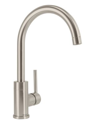 49921 - Monomando satín cuello alto para fregadero, Foset Element