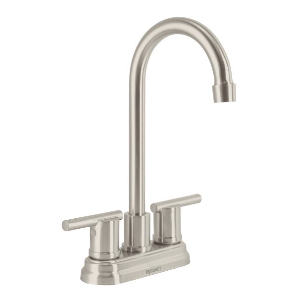49942 - Mezcladora satín 4' para lavabo cuello tipo bar, Element