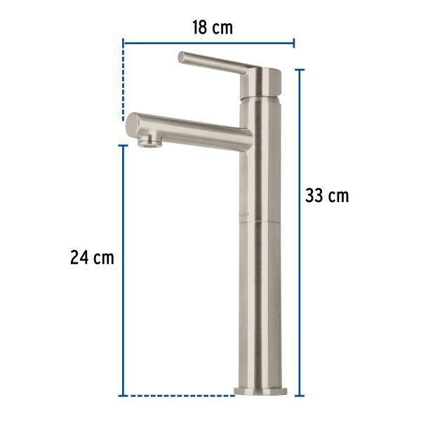 49941 - Monomando alto satín para lavabo, Foset Element