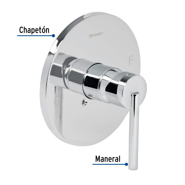 49931 - Monomando para regadera, cromo, ELEMENT