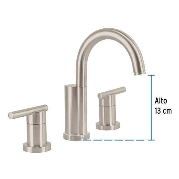 49938 - Mezcladora satín para lavabo con taladros separados, Element