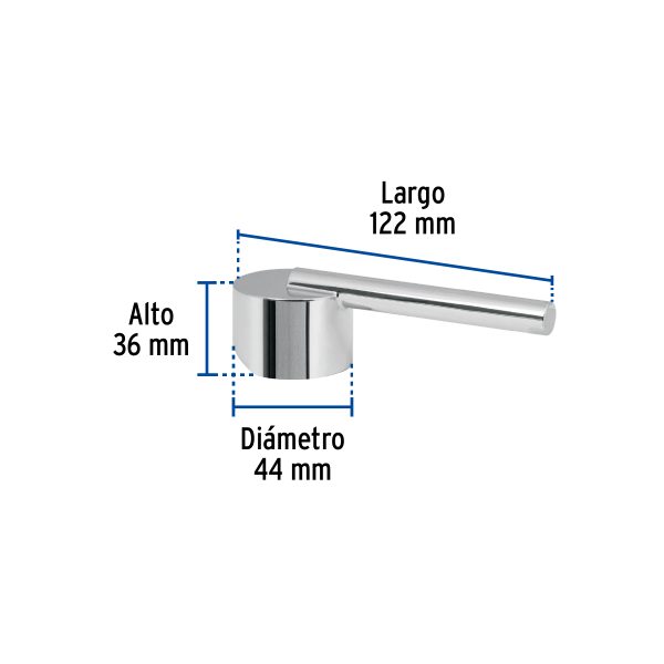 45252 - Maneral de palanca para monomando de lavabo, cromo, Element
