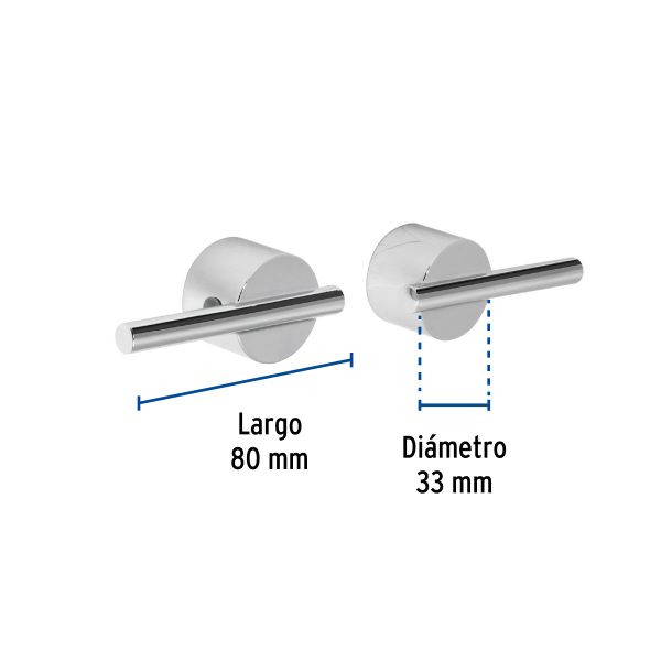 45254 - Juego de manerales palanca de pared, lavabo, cromo, Element