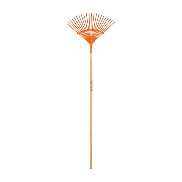 EM-22.jpg 14322 - Escoba metálica para jardín, curva, 22 dientes, mango 48'