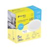 25086 - Luminario LED empotrable 5 W redondo, luz de día, Basic