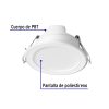 25086 - Luminario LED empotrable 5 W redondo, luz de día, Basic