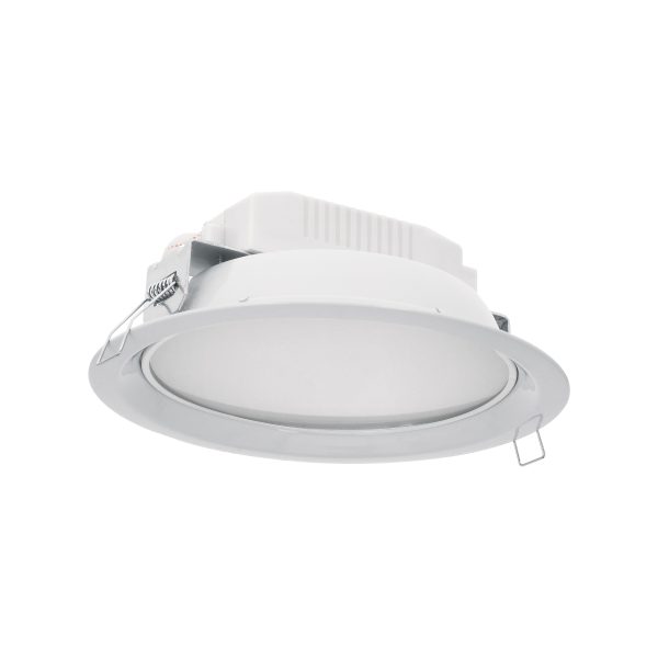 48348 - Luminario LED empotrado redondo de 12 W, luz de día, Volteck